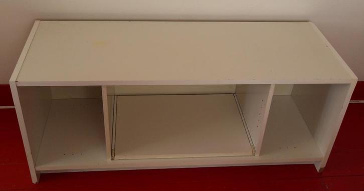 MEUBLE HIFI année 70- 80 Dim L 118 x l 45 H 48 cm, Huis en Inrichting, Kasten |Televisiemeubels, Gebruikt, Ophalen