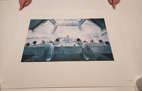 Reproductie met echte handtekening van Dali, Antiek en Kunst, Kunst | Tekeningen en Fotografie, Ophalen of Verzenden