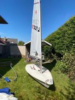 Laser incl zeilen en strandkar, Watersport en Boten, Open zeilboten, Ophalen, Geen motor, Gebruikt, Laser