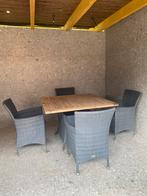 Tuintafel met 4 stoelen, Jardin & Terrasse, Tables de jardin, Enlèvement ou Envoi