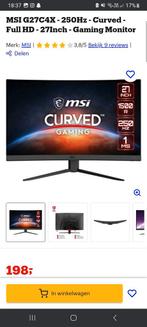 MSI gaming monitor, Computers en Software, Gaming, HDMI, MSI, Kantelbaar