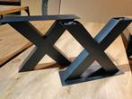 Zwarte metalen x poten voor salontafel - nieuw in de doos, Enlèvement, Neuf