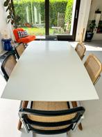 Witte eettafel, Huis en Inrichting, Tafels | Eettafels, Ophalen, Gebruikt, Vijf personen of meer, Scandinavisch