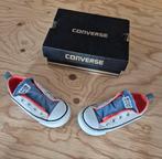 Converse All Star sneakers - Maat 23 - Beige met blauw neon, Garçon ou Fille, Enlèvement ou Envoi, Converse all star, Bottines