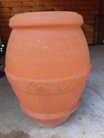 Grote terracotta vaas H:+-70 cm, Huis en Inrichting, Woonaccessoires | Vazen, Ophalen, Steen, Overige kleuren, 50 tot 75 cm