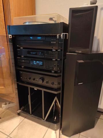 Vintage Kenwood rack hifi stereo installatie 