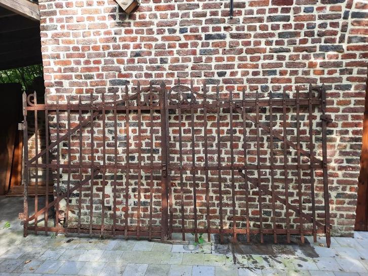 Smeedijzeren hek, Tuin en Terras, Tuinhekken en Hekwerk, Gebruikt, Tuinhek, IJzer, Ophalen