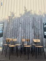 Obumex vintage formica stoelen |zwart frame| 100 op voorraad