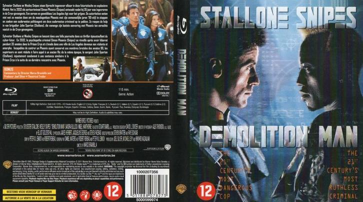 demolition man (blu-ray) neuf, CD & DVD, Blu-ray, Comme neuf, Science-Fiction et Fantasy, Enlèvement ou Envoi