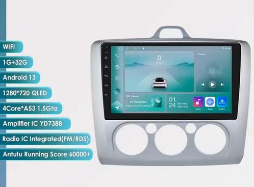 Android 13 QLED Radio Ford Focus MK2 2004–2011, Auto diversen, Autoradio's, Nieuw, Ophalen of Verzenden