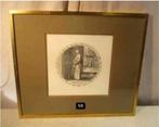 Belle gravure ancienne « For Deafmans Door » - 50x43, Antiquités & Art, Enlèvement ou Envoi