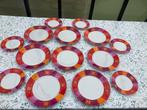 8 grote ️FEESTBORDEN ️en 6 dessertborden, Enlèvement, Comme neuf