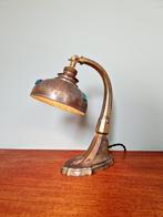 Art Nouveau bronzen bureaulamp, jaren 1900-10, Ophalen of Verzenden