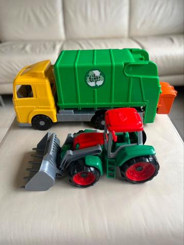 Speelgoed camion + tractor 