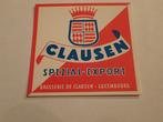 bieretiket clausen export, Ophalen of Verzenden, Zo goed als nieuw, Overige typen, Overige merken