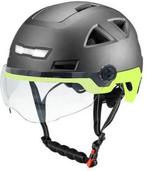 Vito E-Light helm met vizier mat zwart geel, Vélos & Vélomoteurs, Casques de cyclomoteur, Vito, Extra large ou plus grand, Enlèvement ou Envoi