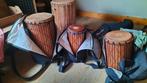Set de Dununs complet. 3 avec jousse + 1 grand, Muziek en Instrumenten, Percussie, Ophalen, Zo goed als nieuw