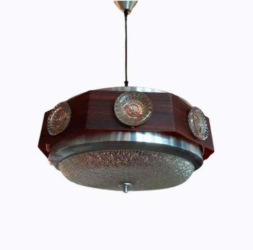 Vintage plafondlamp / space age UFO lamp (Lakro 60s hanglamp, Huis en Inrichting, Lampen | Hanglampen, Zo goed als nieuw, 50 tot 75 cm