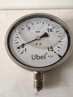329. Ubel manometer 15 bar 160mm olie gevuld, Hobby & Loisirs créatifs, Hobby & Loisirs Autre, Enlèvement ou Envoi, Neuf