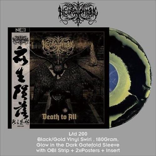 NECROPHOBIC - Death To All (Black/Gold Swirl Vinyl), CD & DVD, Vinyles | Hardrock & Metal, Neuf, dans son emballage, Envoi