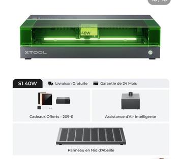 Découpeuse graveuse laser XTOOL S1 BASIC W 40W, Enlèvement, Neuf