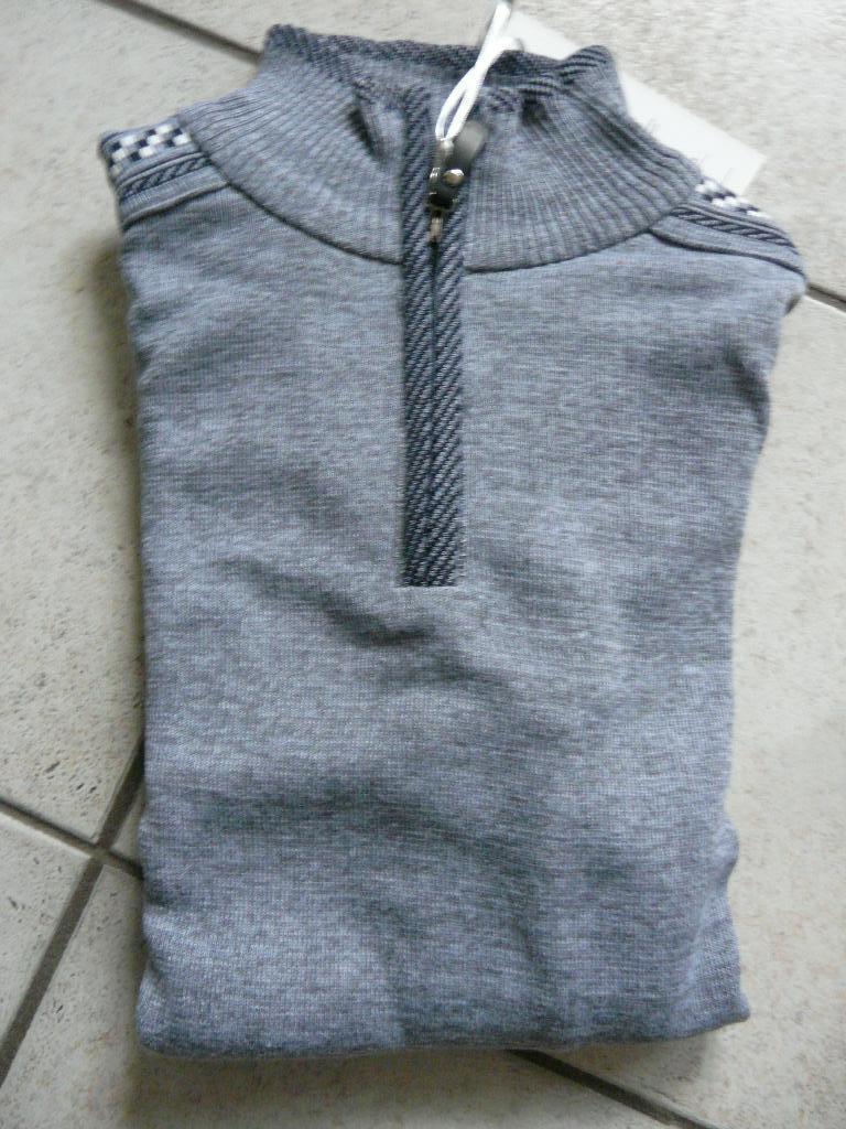 Warme herenpull in grijze tricot, nog als nieuw. Maat M, Kleding | Heren, Truien en Vesten, Zo goed als nieuw, Maat 48/50 (M)