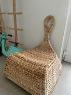 Lounge stoel, Huis en Inrichting, Stoelen, Ophalen, Bruin, Riet of Rotan, Zo goed als nieuw