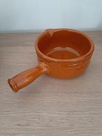 schaal in aardewerk met handvat,diameter 11,5 cm,vintage, Antiek en Kunst, Ophalen of Verzenden