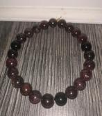 Kralen armband (wijnrood/bruin/zwart), Ophalen of Verzenden, Zo goed als nieuw
