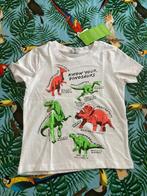 Nieuw wit t shirt met dinosaurussen - Maat 98, Enfants & Bébés, Vêtements enfant | Taille 98, Chemise ou À manches longues, Garçon