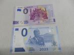 2 billets 0 Euro neufs commémoratifs de 2022, 2023, Enlèvement ou Envoi