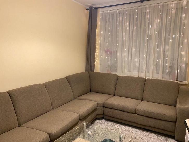 Hoeksalon(3zit+hoekzetel+2zit), Huis en Inrichting, Zetels | Complete zithoeken, Gebruikt, Stof, Ophalen