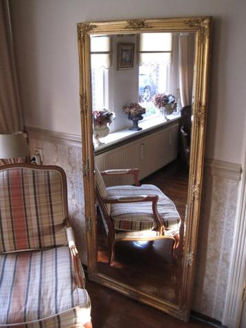 Goudkl.Koninklijke "Barokspiegel" 183x83cm "Facet" Geslepen beschikbaar voor biedingen