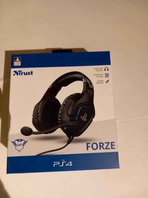Trust GXT 488 Forze PS4 en 5, Audio, Tv en Foto, Hoofdtelefoons, Zo goed als nieuw, Op oor (supra aural), Overige merken, Ophalen of Verzenden