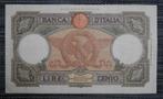 Bankbiljet 100 Lira Italië 02.11.1937 Aquila Romana, Ophalen of Verzenden, Setje