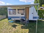 Charmante Retro Caravan 1986 – Merk Adria, Caravans en Kamperen, 2 aparte bedden, Treinzit, Particulier, Adria