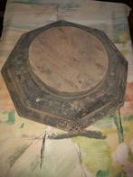 Zeer oude achthoekige houten voet voor een globe van 20 cm, Antiek en Kunst, Antiek | Religieuze voorwerpen, Ophalen of Verzenden