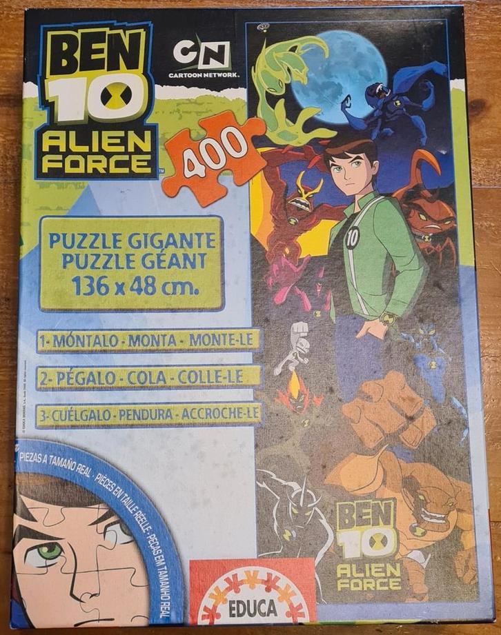BEN 10 Alien Force reuzenpuzzel/poster 400 stukjes Educa, Verzamelen, Speelgoed, Zo goed als nieuw, Ophalen of Verzenden