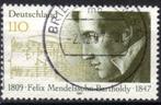 Duitsland 1997 - Yvert 1785 - Felix Mendelsohn Barthold (ST), Timbres & Monnaies, Timbres | Europe | Allemagne, Affranchi, Envoi
