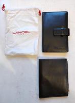 Ensemble Lancel - portefeuille et porte-cartes cuir souple S, Comme neuf, Autres marques, Noir, Cuir