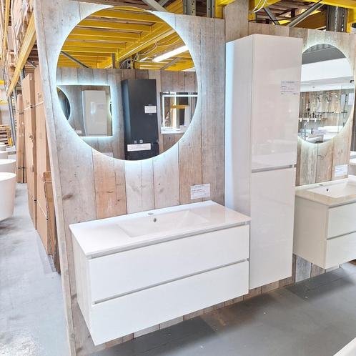 KOOPJE wastafel en onderkast glans wit Kode 100, Huis en Inrichting, Woonaccessoires | Overige, Nieuw, Ophalen of Verzenden