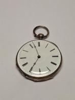 Een antiek 19e eeuws zilveren zakhorloge., Antiek en Kunst, Antiek | Klokken, Ophalen of Verzenden