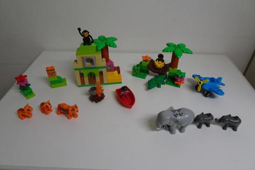 duplo 10804 trésor de la jungle autour du monde + 3 animaux, Enfants & Bébés, Jouets | Duplo & Lego, Utilisé, Duplo, Ensemble complet