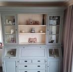 Unieke landelijke buffet-/vitrinekast met bureau, Huis en Inrichting, Kasten | Vitrinekasten, Ophalen, Gebruikt, 200 cm of meer