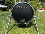 Roland KD-140-BC V-Kick Trigger Pad 14 inch zwart chrome, Ophalen of Verzenden, Zo goed als nieuw, Roland, Elektronisch