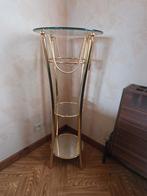 Gouden - metalen plantenstandaard, Huis en Inrichting, Ophalen, Zo goed als nieuw