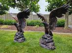 BRONZEN KOPPEL ARENDEN / ROOFVOGELS ZELDEN PER KOPPEL !!!, Tuin en Terras, Tuinbeelden, Ophalen of Verzenden, Nieuw, Overige materialen