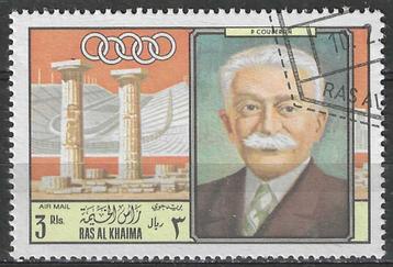 Ras Al Khaima 1969 - Stampworld 309 - Coubertin - 3 R. (ST) beschikbaar voor biedingen