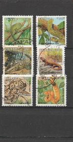 6  LOSSE  ZEGELS  UGANDA -  Reptielen, Postzegels en Munten, Postzegels | Thematische zegels, Verzenden, Gestempeld, Dier of Natuur