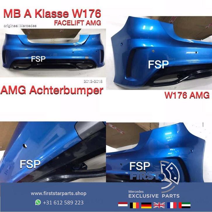W176 AMG Achterbumper Mercedes 2012-2018 origineel Mercedes, Auto-onderdelen, Carrosserie, Bumper, Mercedes-Benz, Achter, Gebruikt